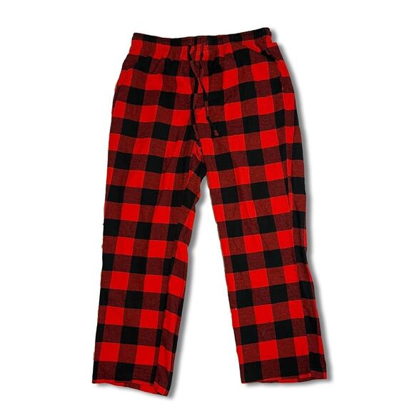 Red and Black Plaid Pajama Pants - Picture 1 of 4